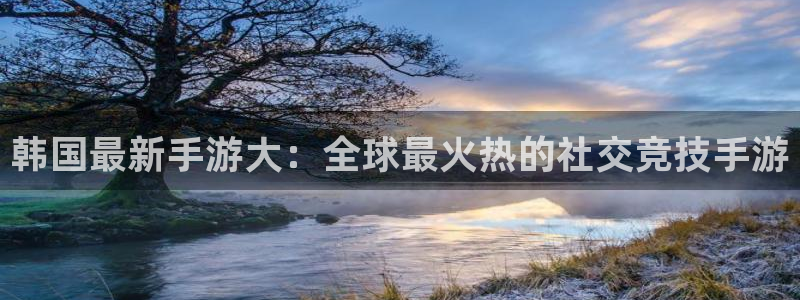 高德娱乐平台登录入口：韩国最新手游大：全球最火热的社交竞技手